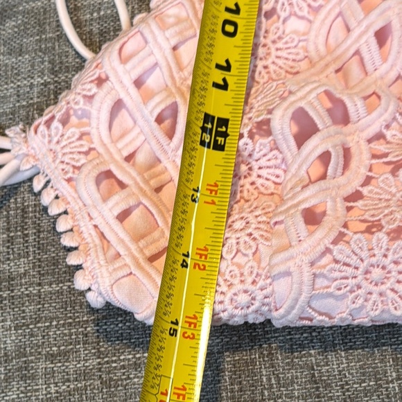 Francesca's Collections Pink Cropped Embellished Tank Top - Picture 4 of 6